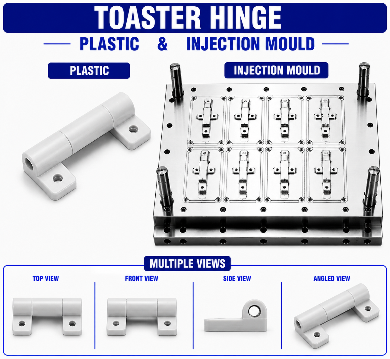 Toaster Plastic Hinge Mould and Moulding Services